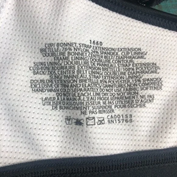 Champion White Sports Bra​ Size 38D - Picture 7 of 9